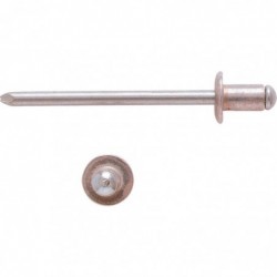 Rivet aveugle aluminium / acier tête plate standard - Bralo
