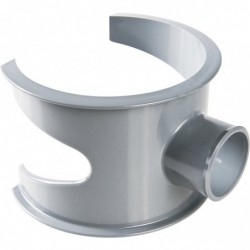 Selle de branchement d'évacuation - PVC - Diamètre 100 mm