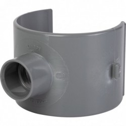 Selle de branchement d'évacuation - PVC- Diamètre 80 ou 100 mm