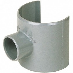 Selle de raccordement PVC gris - Femelle Ø 80