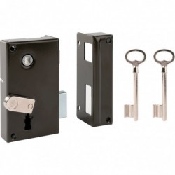 Serrure en applique vertical acier vernis - YAV36 - Yale - Clé L - Axe à 44 mm