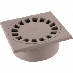 Siphon de cour PVC - Gris clair