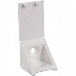 Taquet équerre cache attaché - Blanc