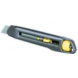 Cutter - Couteau Stanley à lame sécable 18mm multiposition + blocage