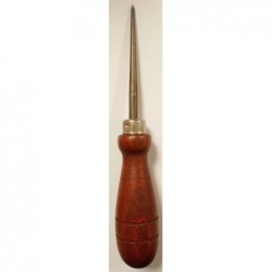 Poinçon Effilé en Acier Manche bois Tige Ø 6.00 mm lg 175 mm total