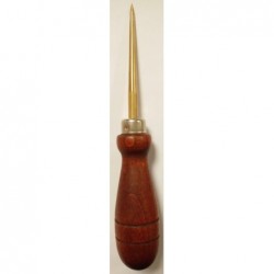 Poinçon Effilé en Laiton Manche bois Tige Ø 6.00 mm lg 175 mm total